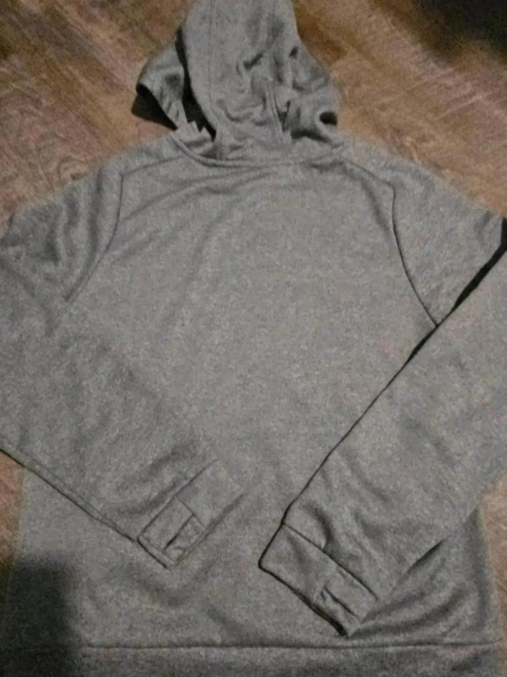 Nike Gray Hooded Sweatshirt with White Swoosh